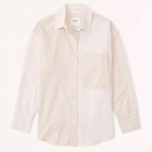 Abercrombie and Fitch Oversized Poplin Shirt
